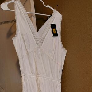 Ralph Lauren cotton white maxi dress size 12